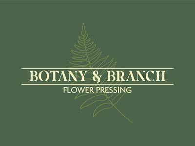 Botany & Branch Logo branding design logo typography