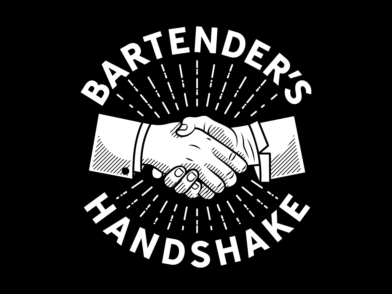Bartender's Handshake Logo by Old Haunt Design Co. on Dribbble