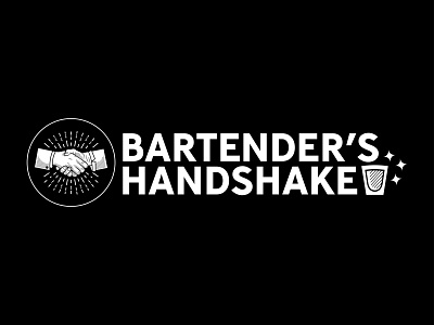 Bartender's Handshake Banner banner branding design logo