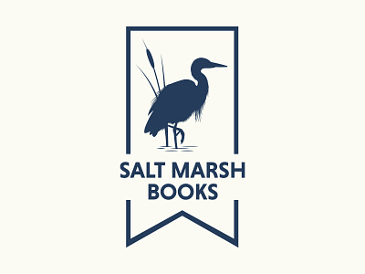 Salt Marsh Books Badge Logo badge logo branding design logo
