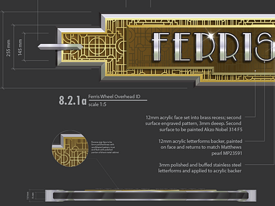 Ferris Wheel ID design to build environmental graphic design