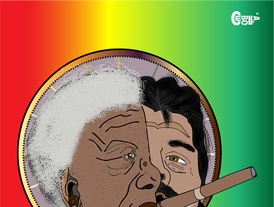 Che Mandela california cheguevara contemporaryillustration design illustration illustration art nelsonmandela