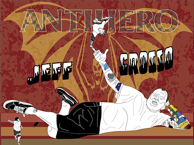 Jeff Grosso california design illustration illustration art skateboard skateboarding