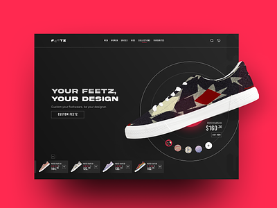 Feetz. A shoe brand website.