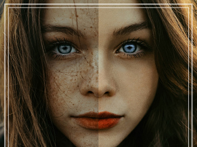 Removing spot and dark circle in beauty image