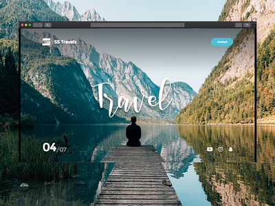 Travel UI Header Design