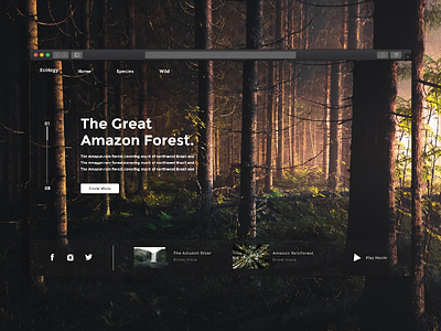 Forest UI Header Design dailyui design forest forest ui forest ui design ui ui design ux web app web designs