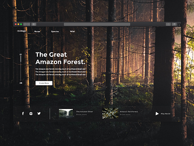 Forest UI Header Design