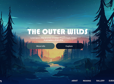 Animated Forest UI Design animated forest animated forest ui daily ui dailyui design forest forest ui ui ui design ux web app web designs