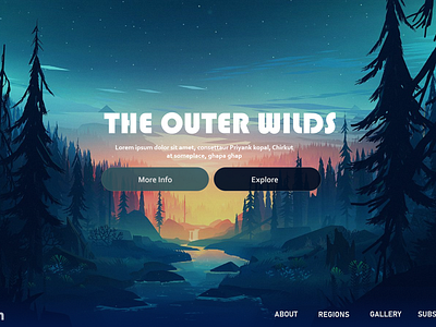 Animated Forest UI Design