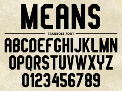 Trailboss Font