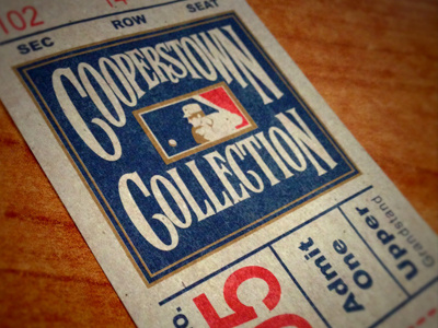 Reebok/MLB Cooperstown Hang Tag baseball game mlb reebok sport tag vintage