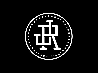 JR Productions Logo black film hunting logo monogram sports type typography wedding white