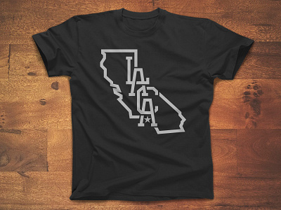 Los Angeles California Monogram Mark black california grey logo los angeles monogram state t shirt type typography