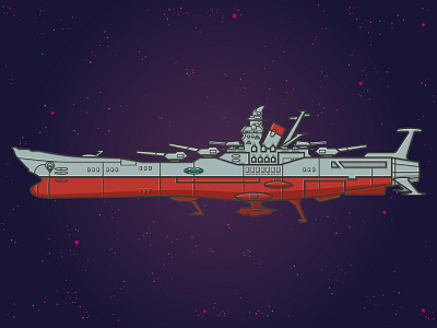 Space Battleship Yamato by Michael Norris on Dribbble