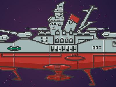 The Argo-1979 Detail anime battleship cartoon design illustration logo ships spaceship stars united states