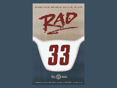 Rad - Movie Poster bikes bmx childhood dirt hell track movies posters track