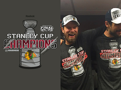 2015 Stanley Cup Locker Room apparel blackhawks champions chicago hockey nhl pattern sports stanley cup texture