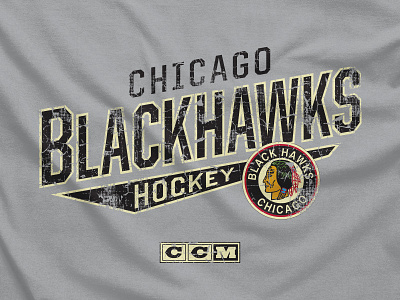 No Mercy apparel blackhawks chicago hockey logo nhl sports tailsweep vintage