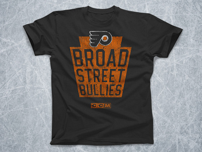 Broad Street Keystone apparel bullies ccm distressed flyers hockey keystone logo nhl philadelphia sports vintage