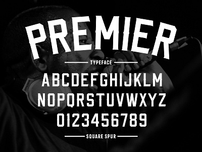 Premier Square Spur font gangstarr spur square type typography