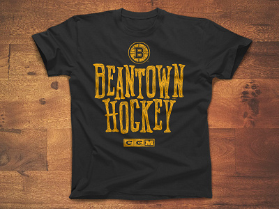 Beantown Hockey apparel boston bruins ccm hockey logo nhl sports texture type vintage