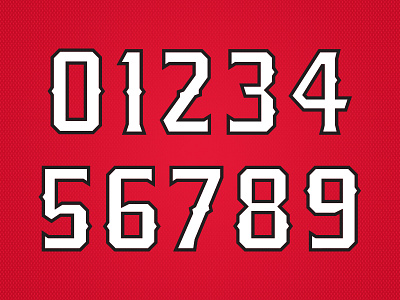 Calgary Stampeders Uniform Numbers by Andrew Sterlachini on Dribbble