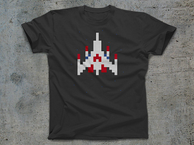 Challenging Stage apparel arcade cotton bureau galaga pixel quarters space starfighter video game
