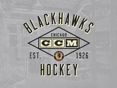 Woodwork apparel blackhawks ccm chicago hockey logo nhl sports vintage woodgrain
