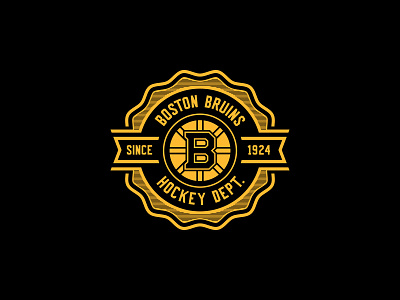 Icon black boston bruins hockey icon logo original 6 simple sports yellow