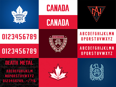 Best Nine 2016 canada crest design fonts hockey identity logo monogram typography