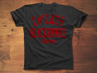 Opposition apparel blackhawks chicago distressed logo nhl script sports type typography vintage