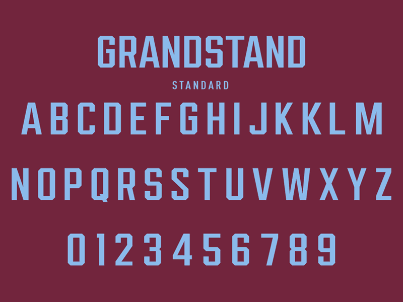 Grandstand Font design font shadow sports type typography varsity