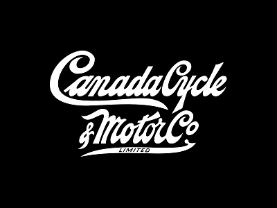 CCM Canada Cycle Script apparel bicycle bike black canada ccm chain hockey logo vintage white
