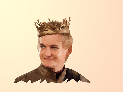 Joffrey Baratheon game of thrones illustration joffery baratheon king joffery low poly