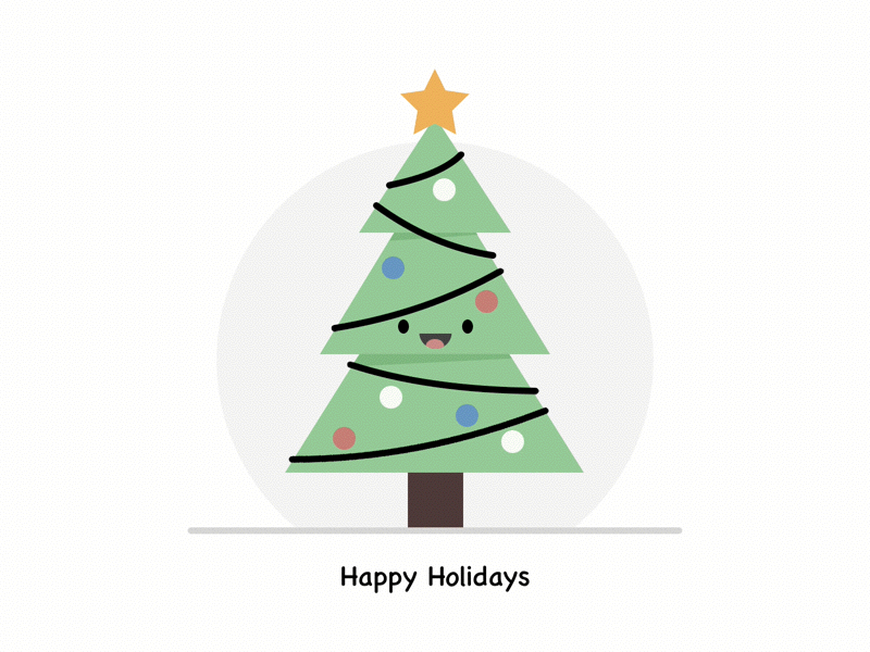 Christmas Tree animation christmas holiday illustration principle