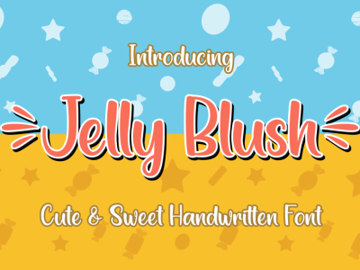 Jelly Blush Font branding design display font handwritten handwritten font label logo typography