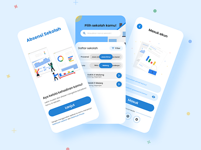 School Attendance app design school school app ui ux