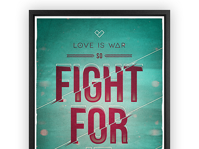 Love is war poster