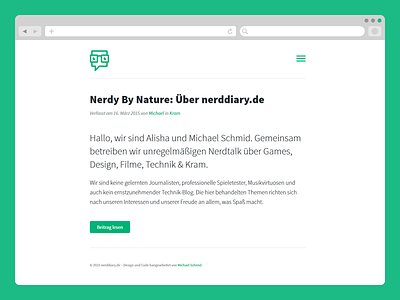 nerddiary.de redesign