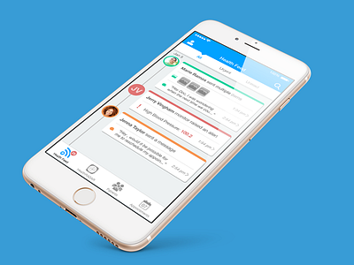 Health Feed - Doctorside App app health ios mobile smartphone ui
