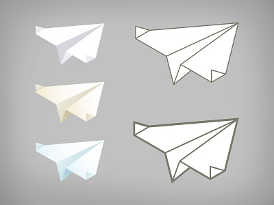 Paper Airplanes iconography illustration logo paper airplanes