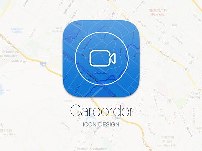 Carcorder App Icon app carcorder icon map