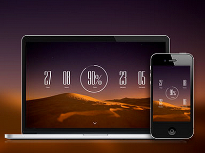 Percent coming soon count down countdown html motion template theme