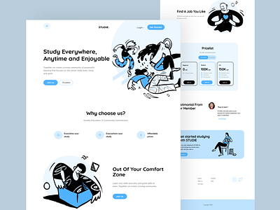 STUDIE - Landing Page design ui web