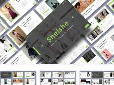 Shelshe - Fashion Presentation Template business elegant fashion graphic graphicdesign powerpoint presentation powerpoint template pptx