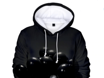 3D Art Baloon Print Hoodie clothing hoodiestyle menfashion streetstyle streetwear