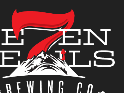 Seven Devils Brewing Co beer brewery brewing illustrator logo