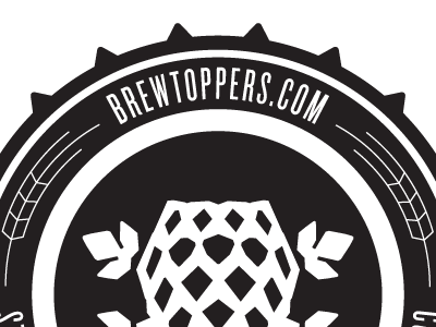 Brewtoppers Cap beer beer cap bottle cap hops product design