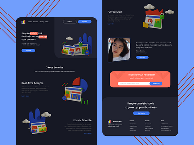 Upgradefull 3d modelling dark theme design inspiration designer figma landing page design ui ux design user interface design web design